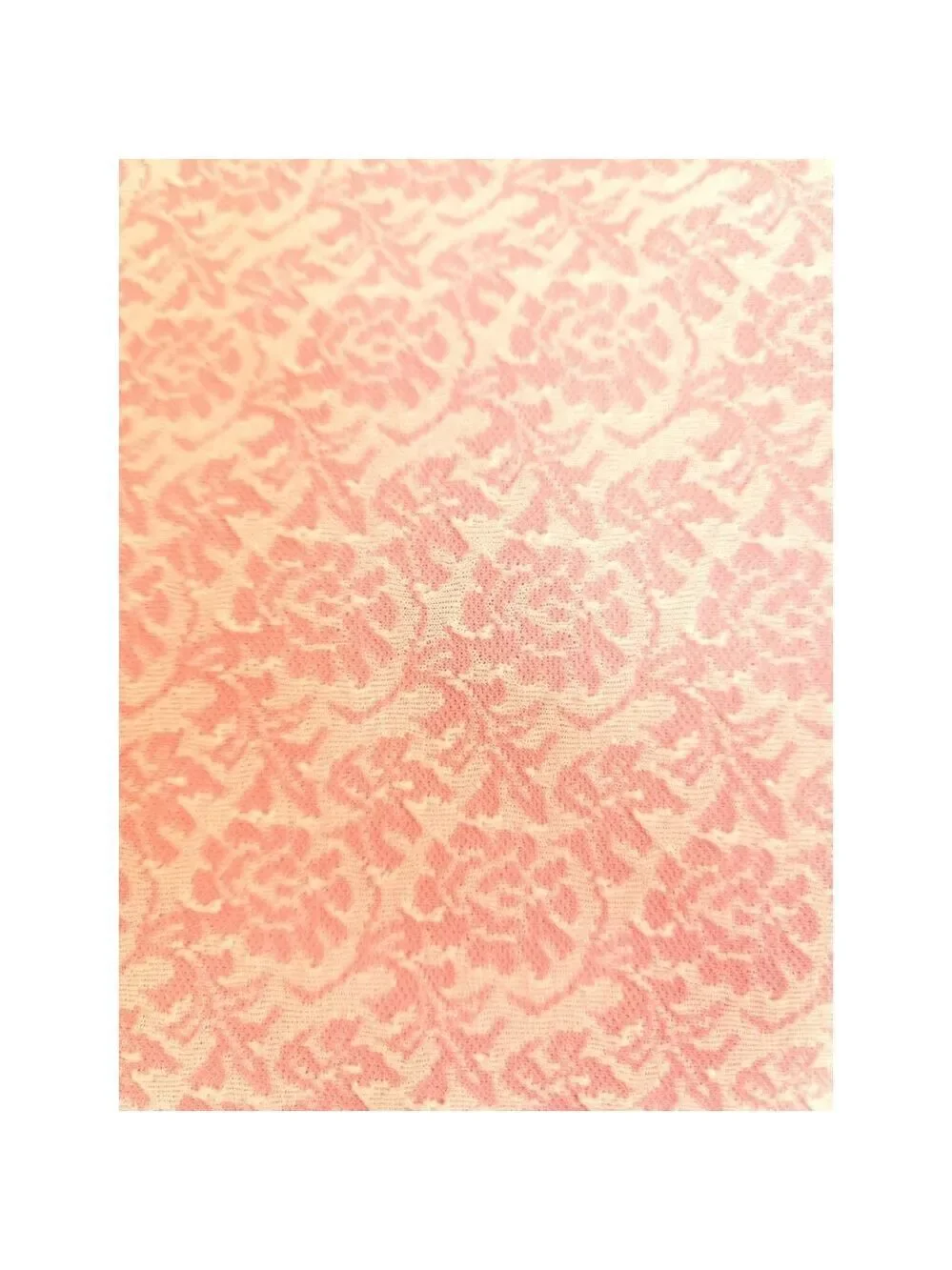 Vintage Pink Floral Pattern Polyester Fabric 2.5 Yards x 60 Inches Sewing Materi